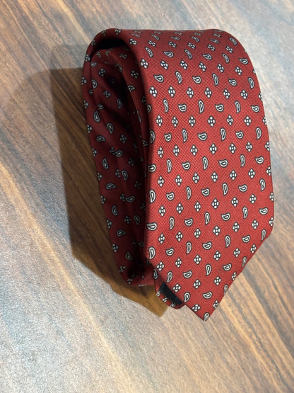 Neiman-Marcus Red Tie 100% Silk 56”