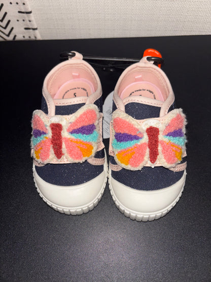 Wonder World Butterfly Sneakers Toddler size 5