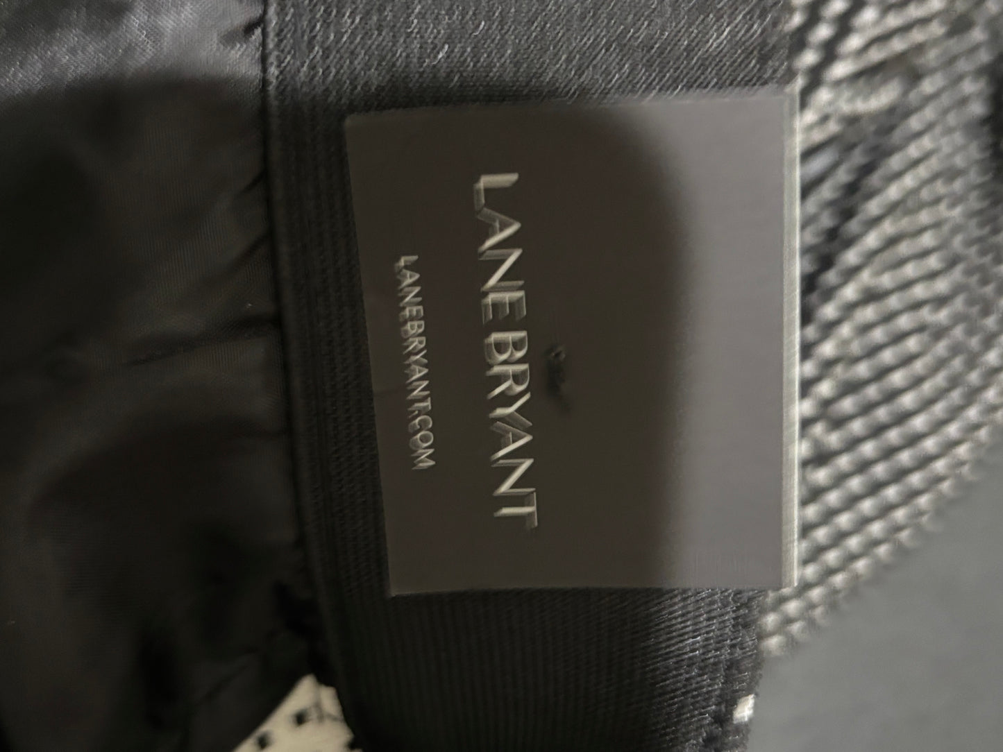 Lane Bryant Black Polka Dot Wide Leg Trouser Pants with Belt size 16