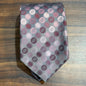 Alfani Gray w/ Pink Dots Tie 100% Silk 57”
