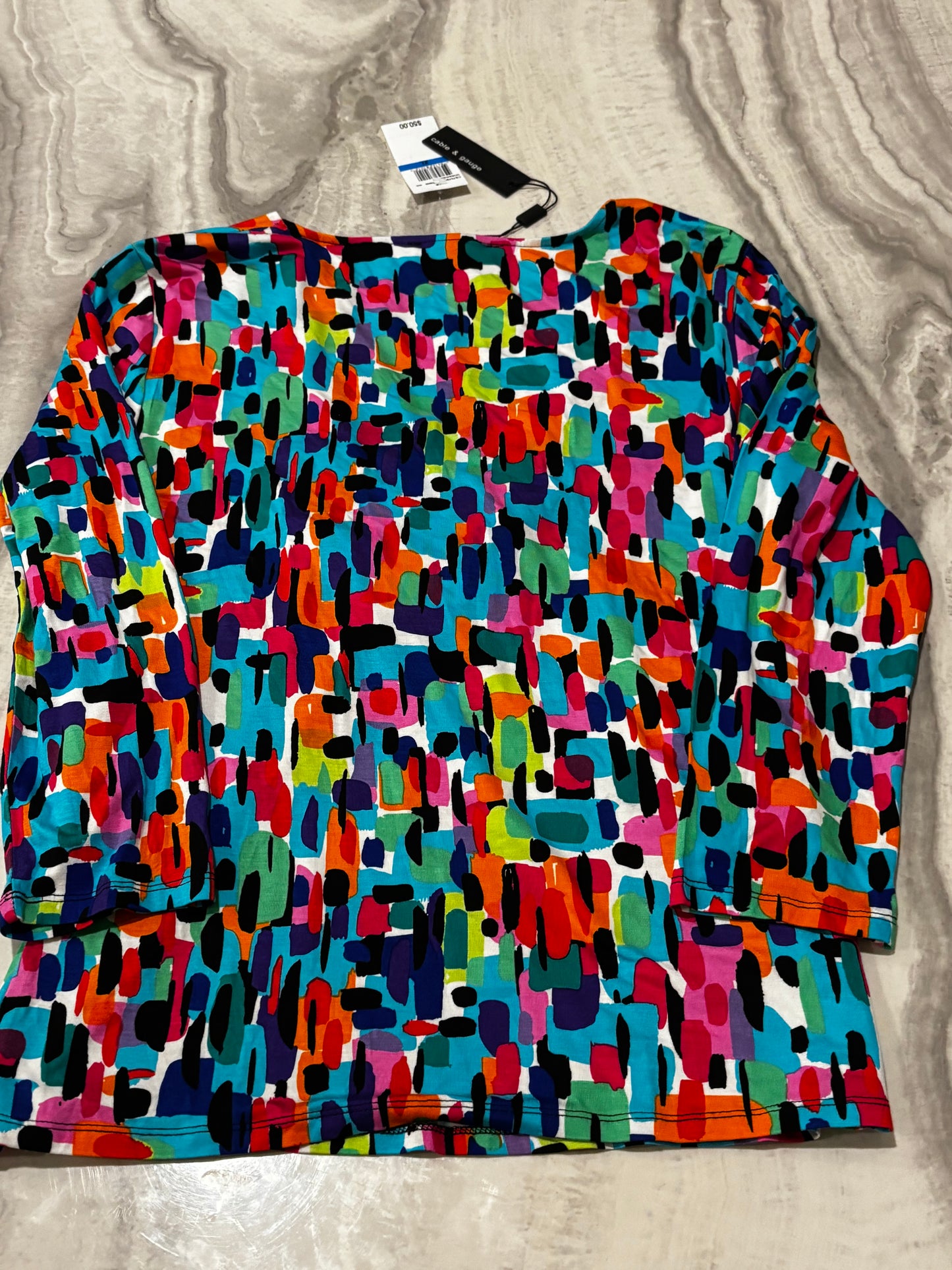 Cable and Gauge Women’s Multicolor Blouse size XL