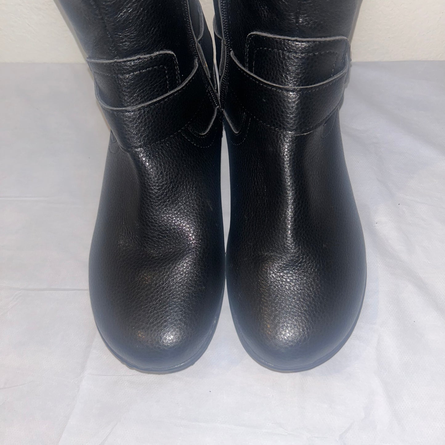 BOC knee high black vegan leather boots women’s  size 10