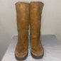 Uggs knee high tan fur boots size 9 women’s