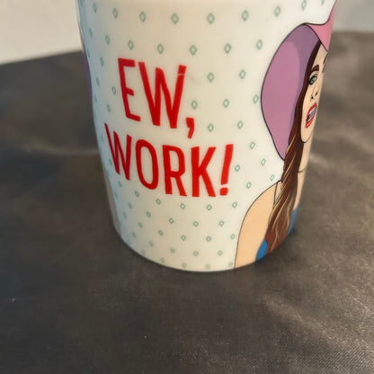 Mug White and Red “EW, WORK” 12oz