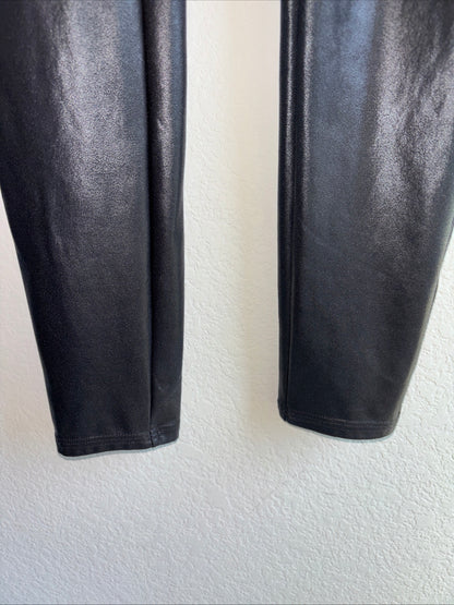 Spanx faux leather, black leggings, size medium women’s