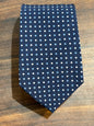 J.Hilburn Blue w/ Polka Dots Tie 100% Silk 63”