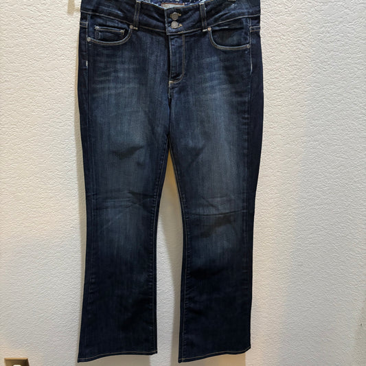 Paige women’s blue bootcut jeans, size 30