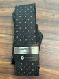 ALFANI ALFATECH Stain Resistant Black polkadot Tie w/ White Dots 100% Polyester