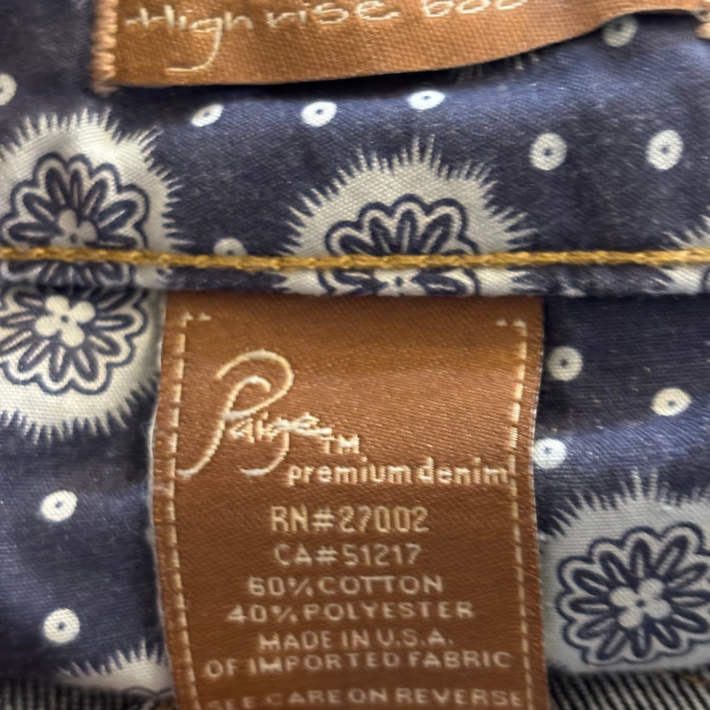 Paige women’s blue bootcut jeans, size 30