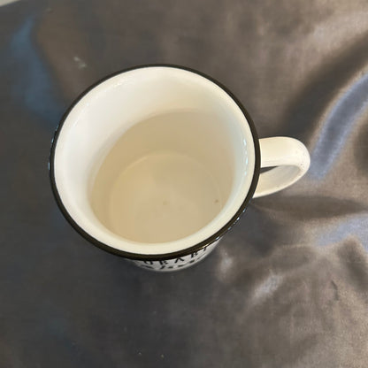 Mug white with black rim “Probably Wine” 8oz