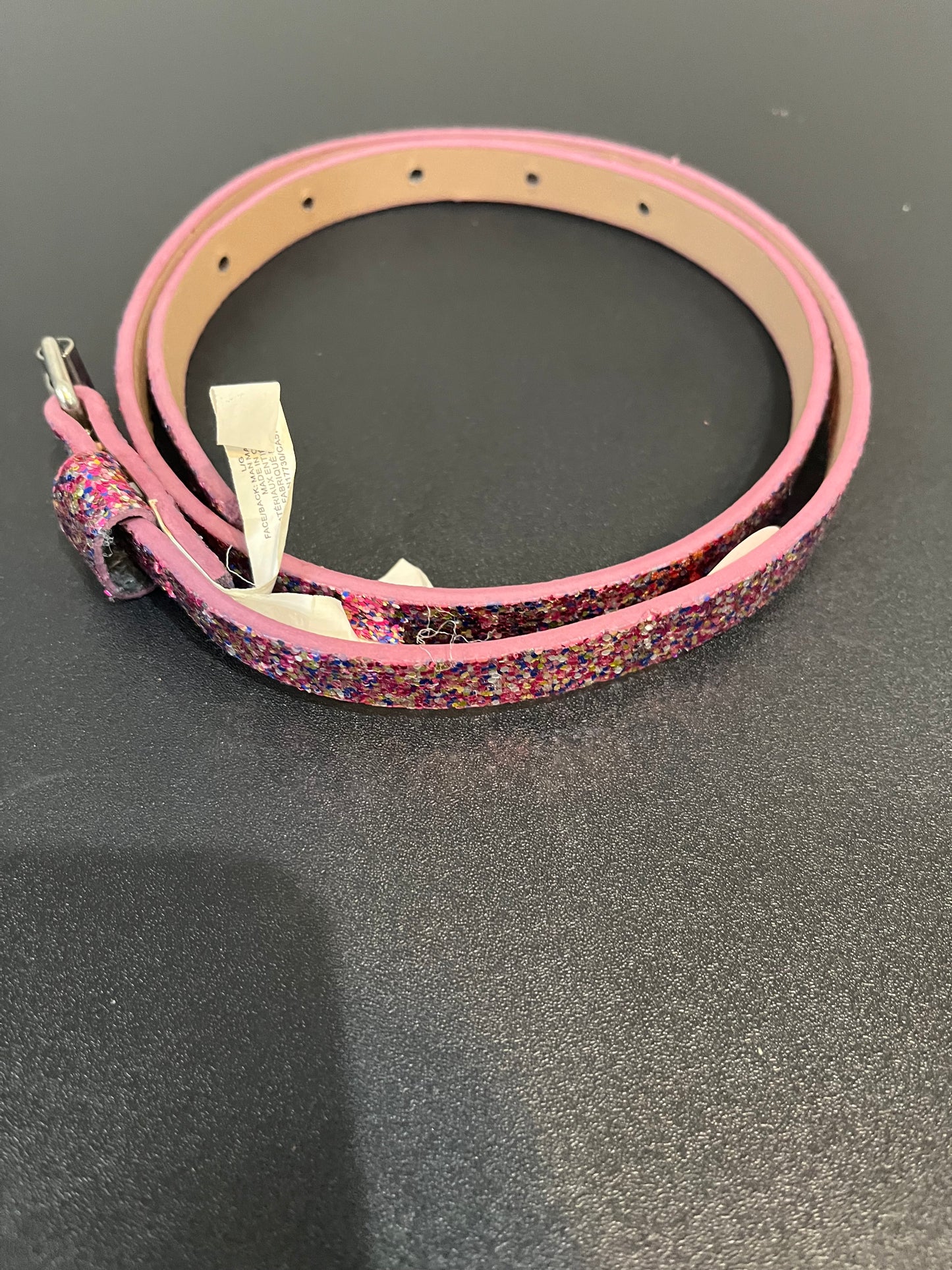 Pink w/ Glitter Girls Belt 31.5”