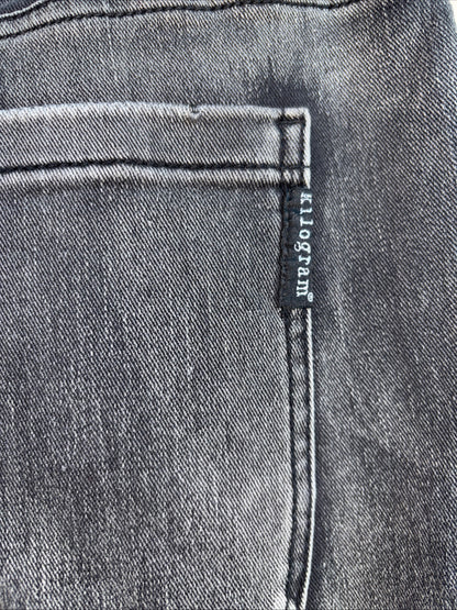 Kilogram men’s size 36 black stone wash jeans wide leg stretch