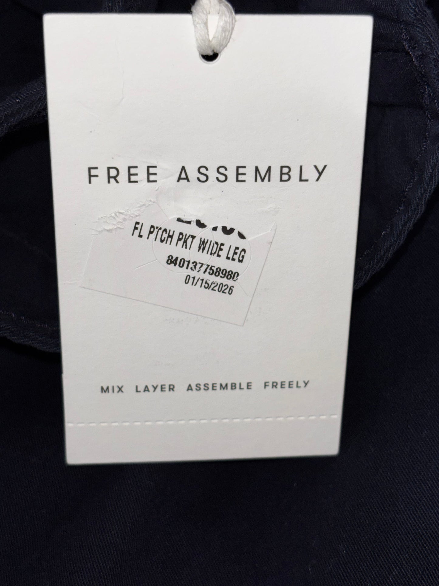 Free Assembly Blue Wide Leg Trouser Pants size XS