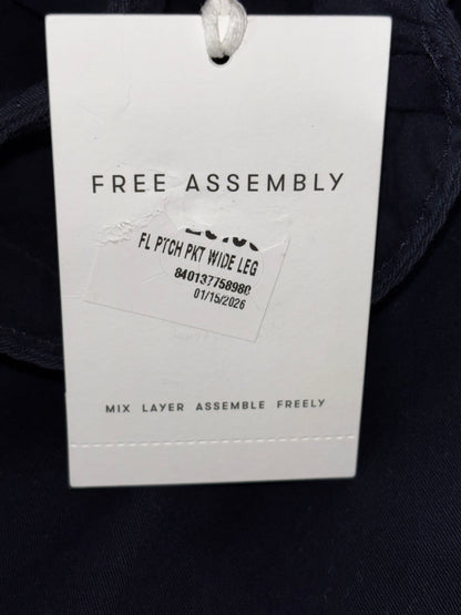 Free Assembly Blue Wide Leg Trouser Pants size XS