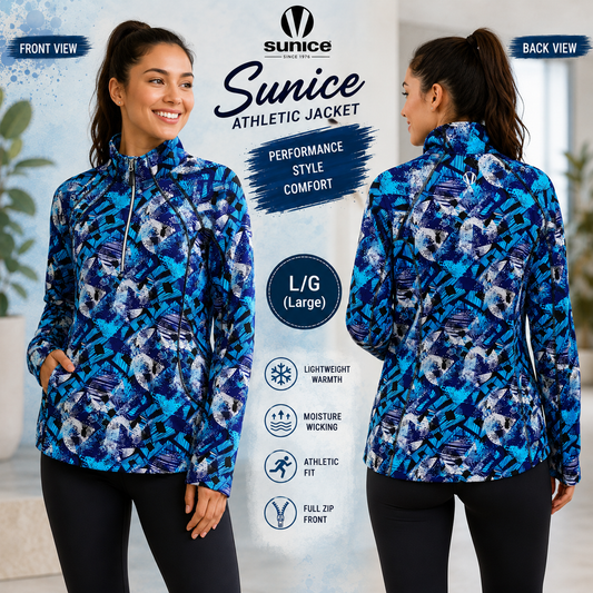 Sunice Women’s Blue 1/4 Zip Pullover jacket