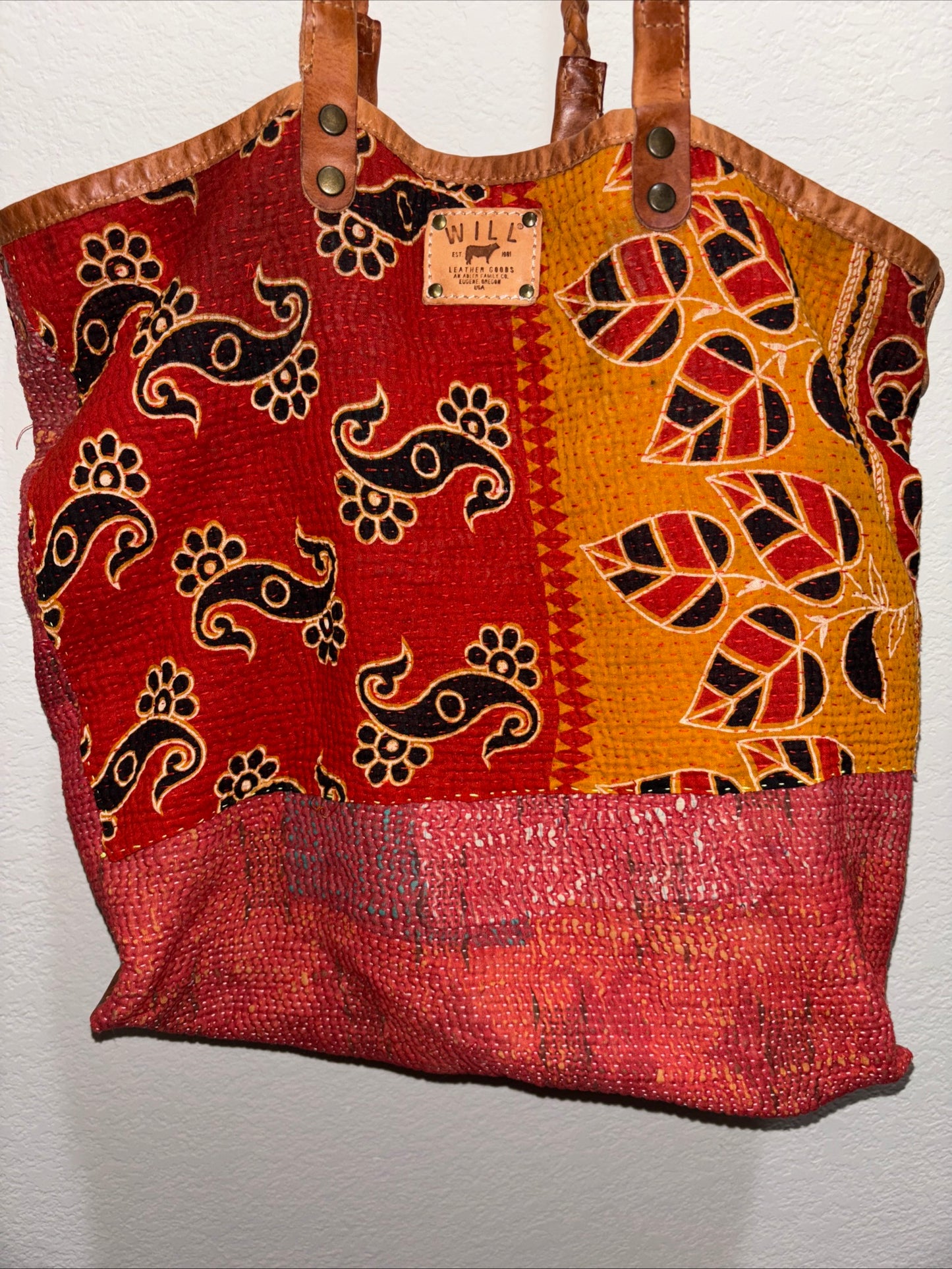Will leather and Textile Tote with leather wallet Women’s