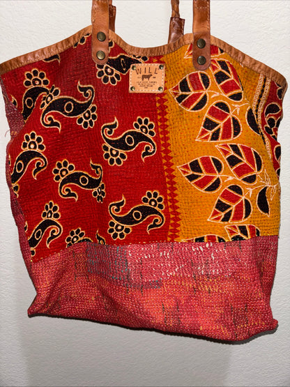 Will leather and Textile Tote with leather wallet Women’s