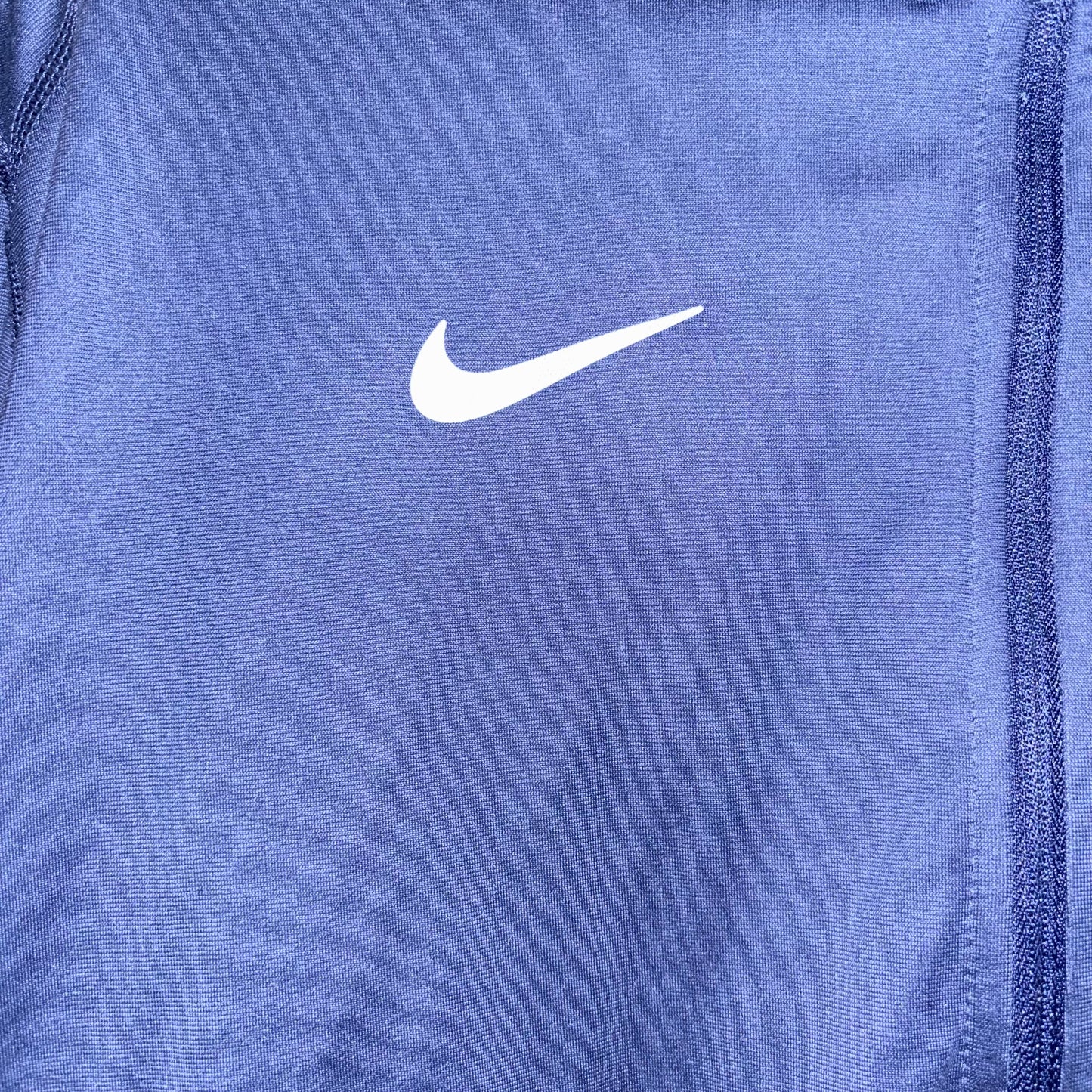 NY Yankees Nike dry fit 1/4 Zip Blue Long Sleeve Pull Over size large