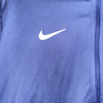 NY Yankees Nike dry fit 1/4 Zip Blue Long Sleeve Pull Over size large