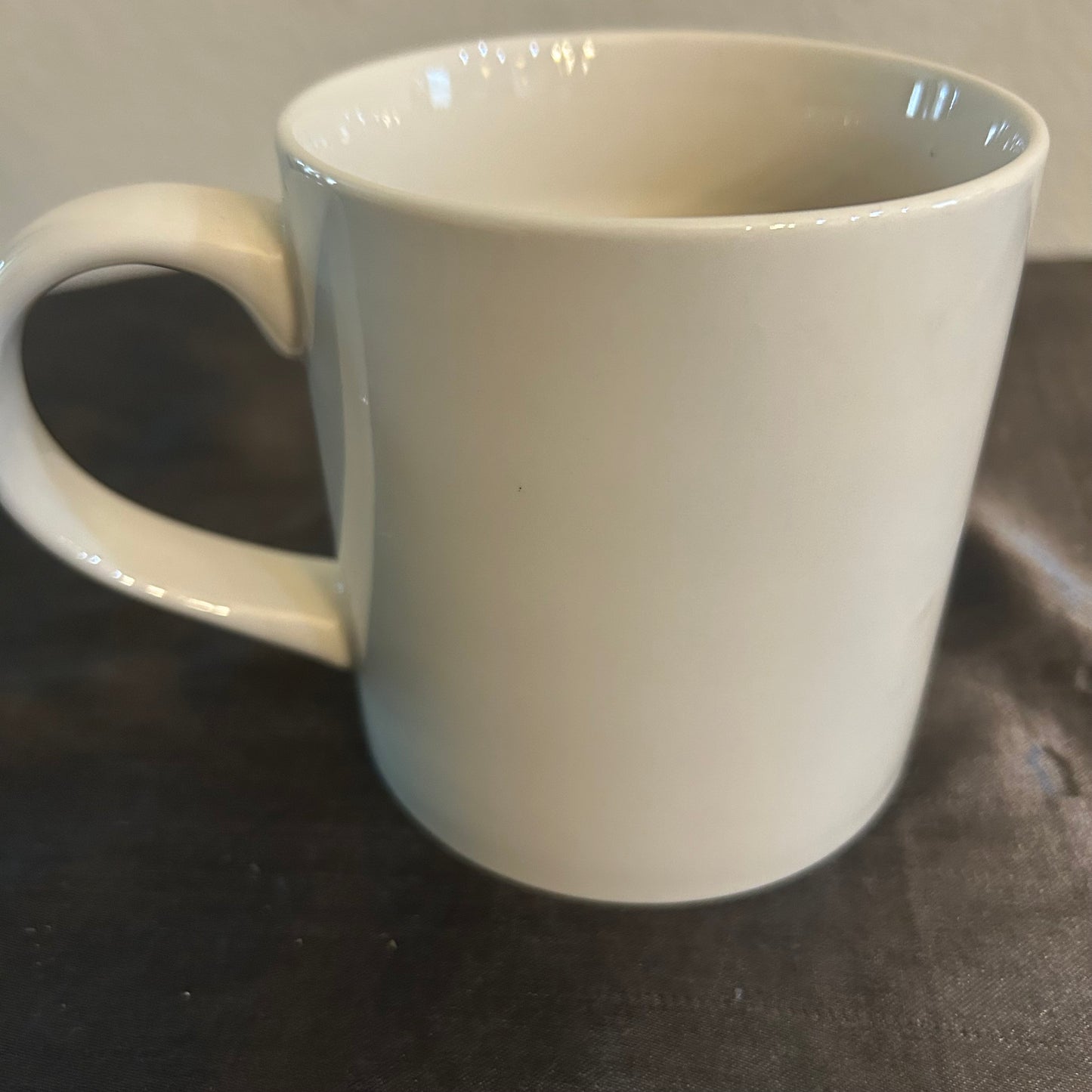 Mug White w/ Blue and Gold Monogram “K”