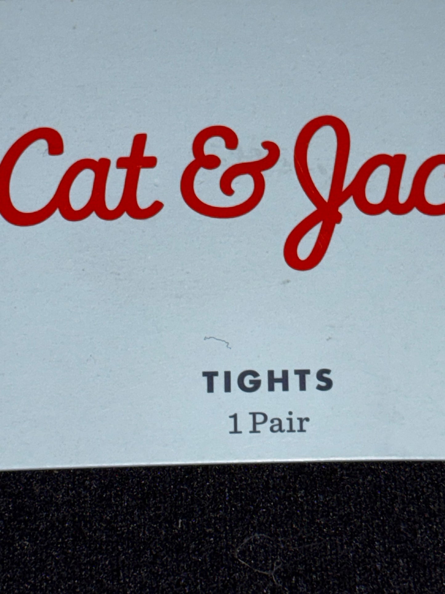Cat and Jack Girls Black Tights size 7-10