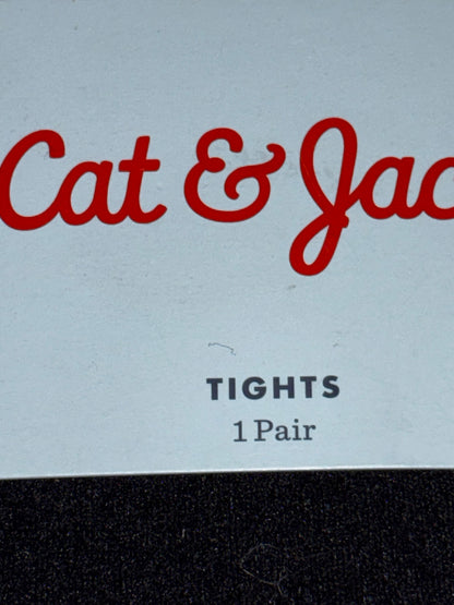 Cat and Jack Girls Black Tights size 7-10