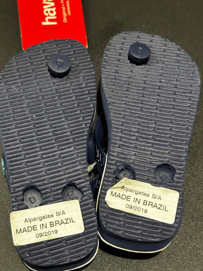 Havaianas Kids Blue Flip Flops size 8C