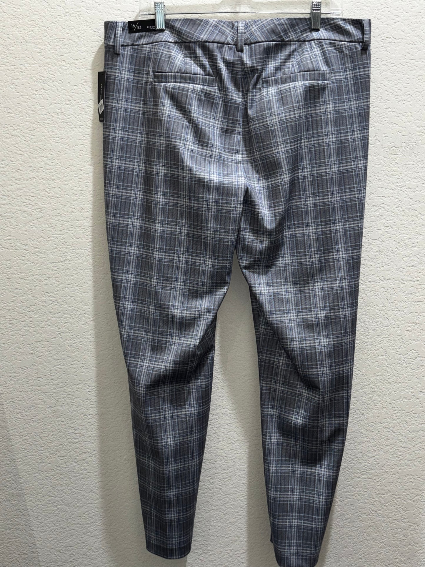 Liverpool Los Angeles Women’s plaid graypants size16