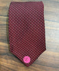 Jones New York Red w/ White Polka Dots Tie 100% Silk