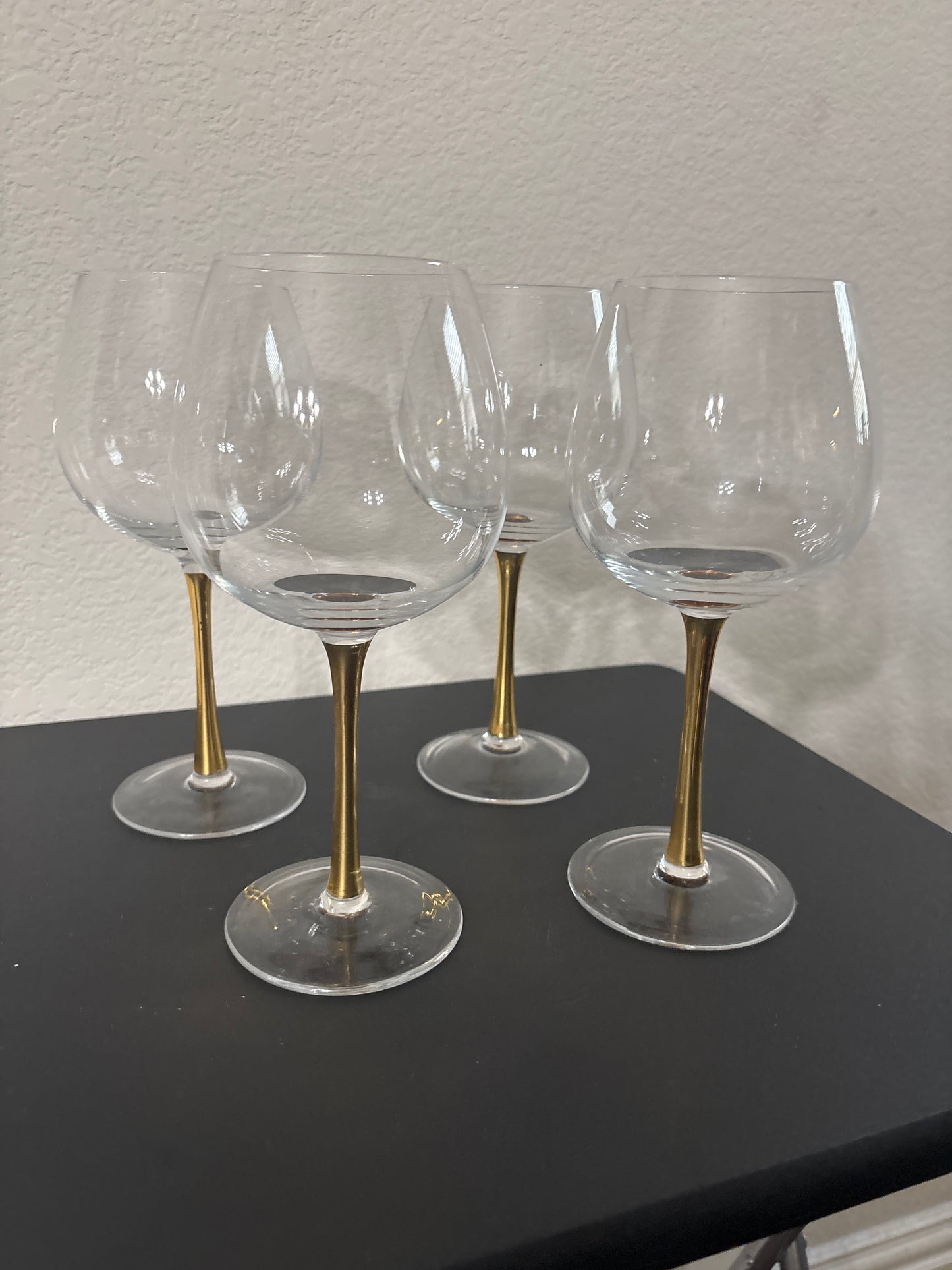 Gold Stem Goblets (set of 4)