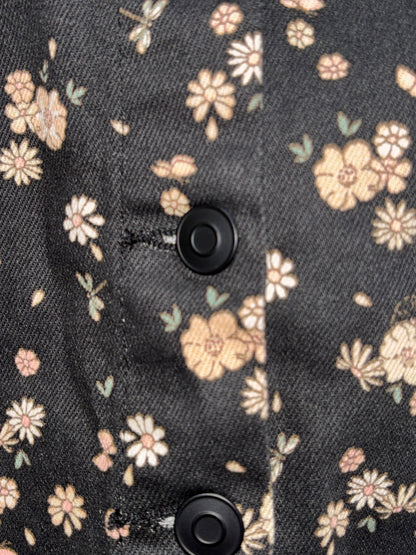 Celebrity Pink Women’s Black floral Denim skirt size XL