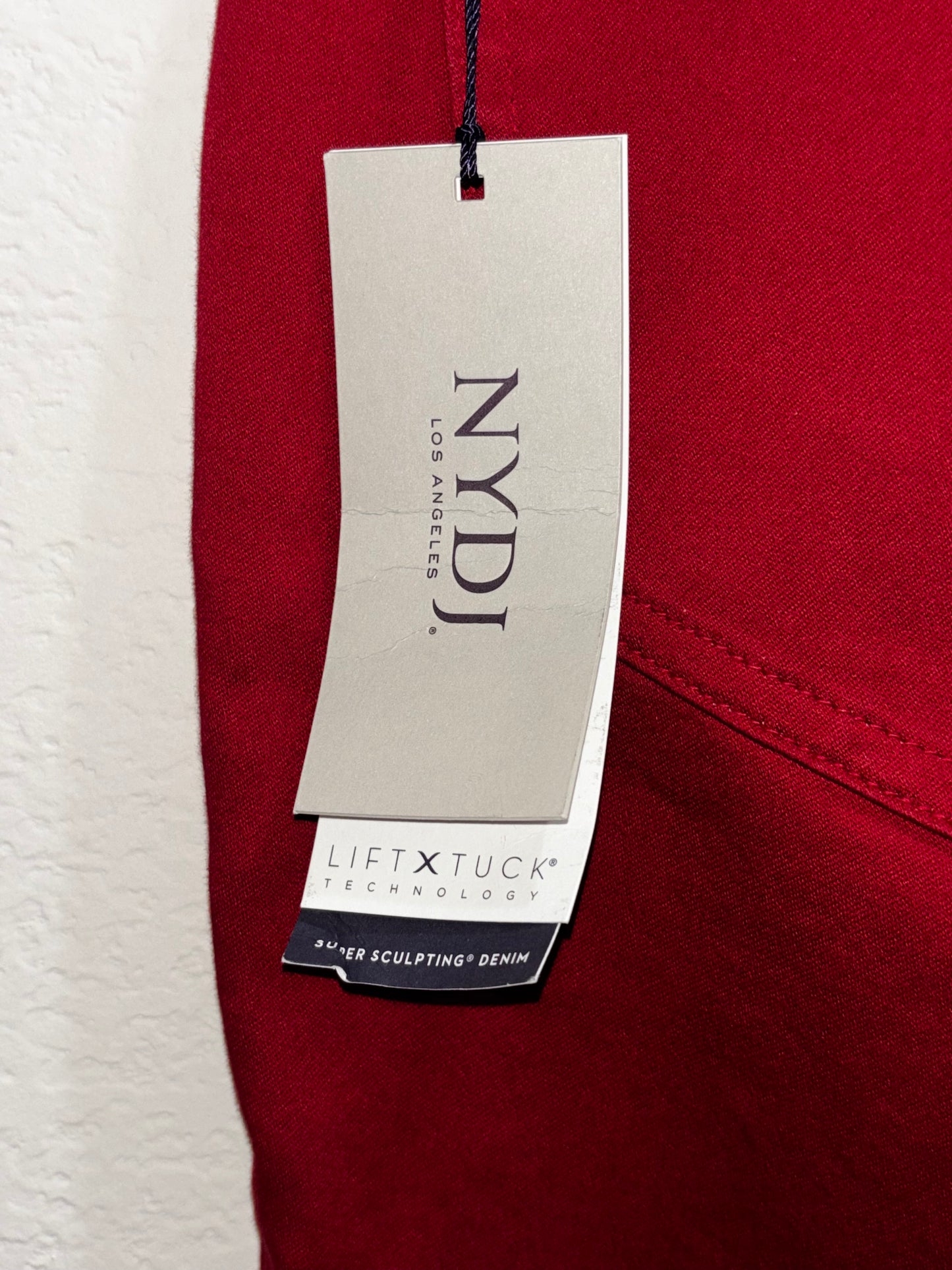 NYDJ Red Skinny Legging Denim Jeans Women’s size 18P