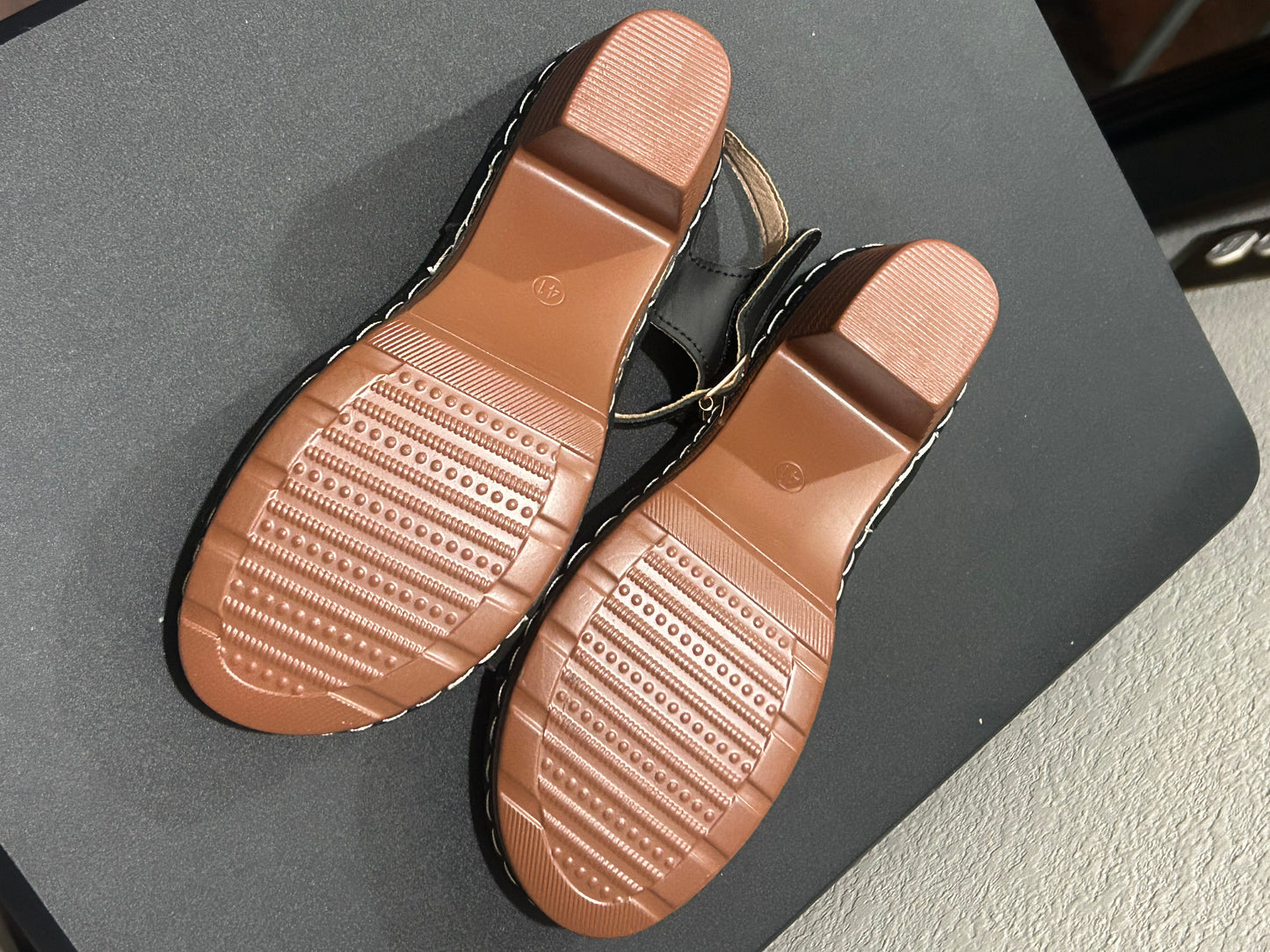Black Heel Women Sandals size (41) 9