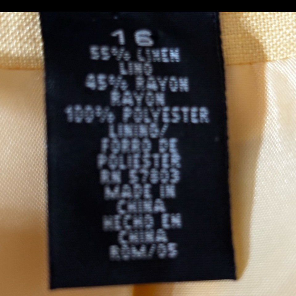 Yellow Blazer Women’s Jacket with Rose Brooch by Norton McNaughton