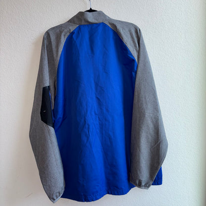 Texas Rangers, blue and gray windbreaker with logo men’s size large