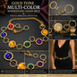 Gold Gemstone Chain Belt  Women’s Med/Lg