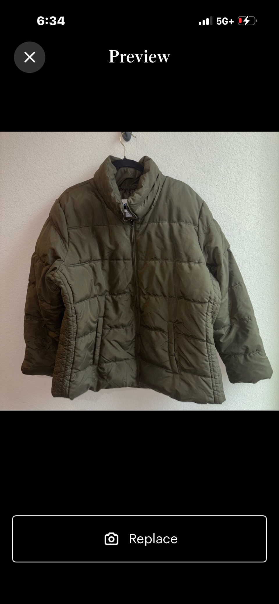 Olive Green Puffer Jacket size 2XL Old Navy