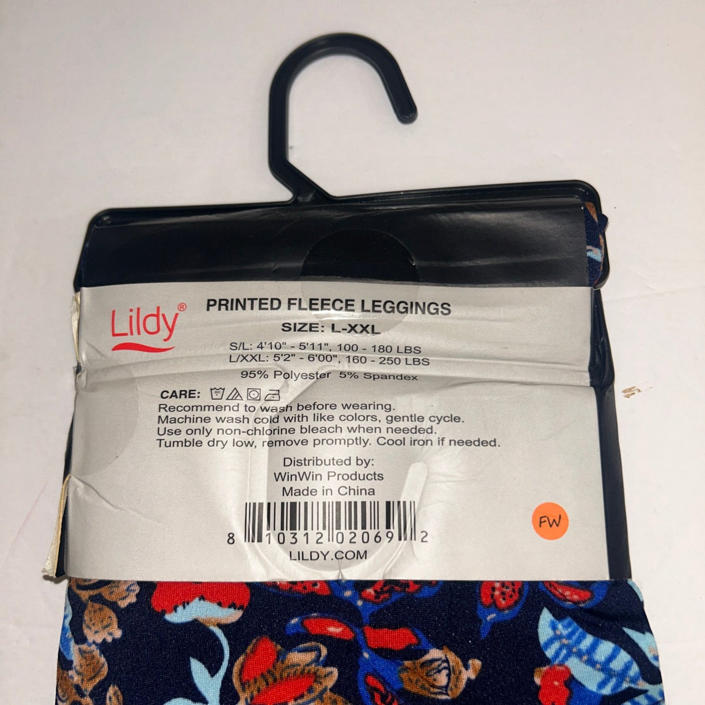 LILDY colorful leggings size large to 2XL  New
