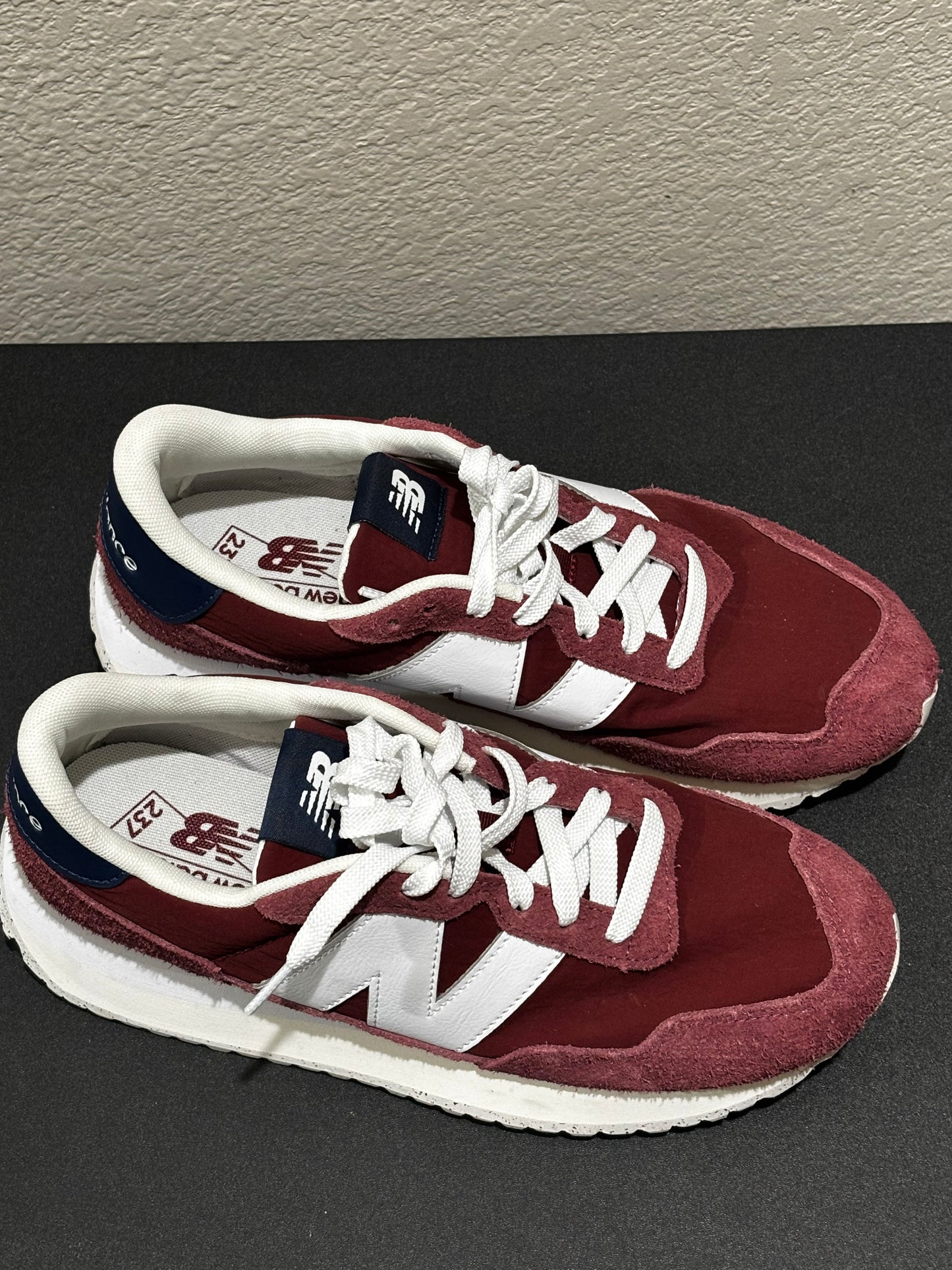 New Balance 237 Burgundy Sneakers size W8/ M9.5