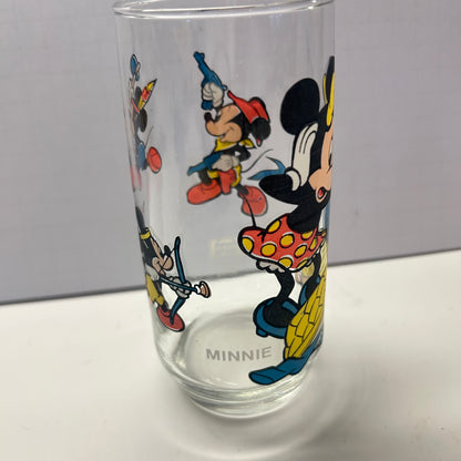 Vintage Disney Characters Micky and Friends Glasses 12oz (Set of 5)