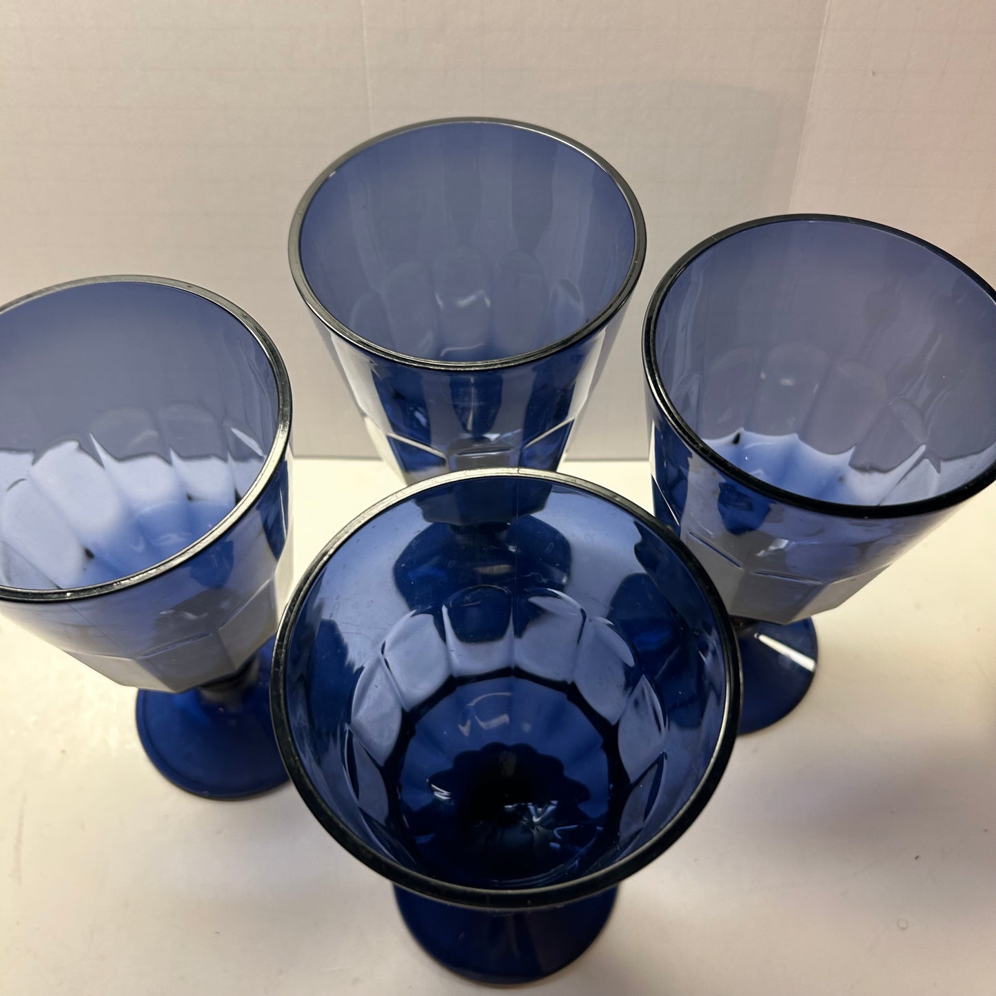 Lenox Vintage Blue Goblet Glasses (Set of 4)