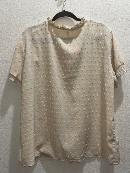 Falechay Women’s Cream Blouse size 3XL