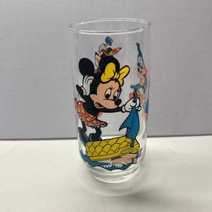 Vintage Disney Characters Micky and Friends Glasses 12oz (Set of 5)