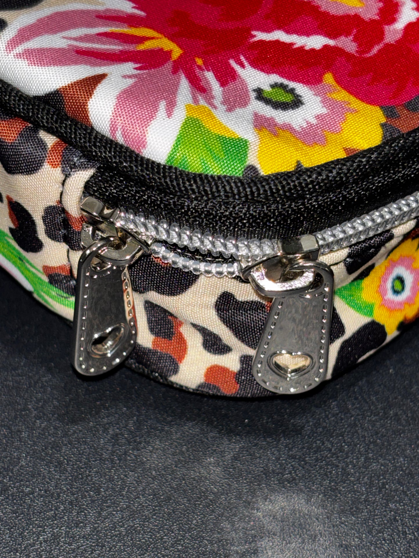Brighton Leopard Floral Pattern Traveling Jewelry Case