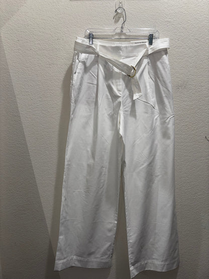 Loft white wide leg trouser pants women’s size 12 tall