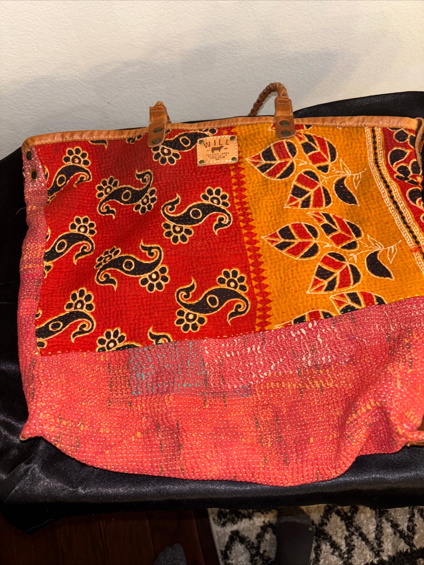 Will leather and Textile Tote with leather wallet Women’s