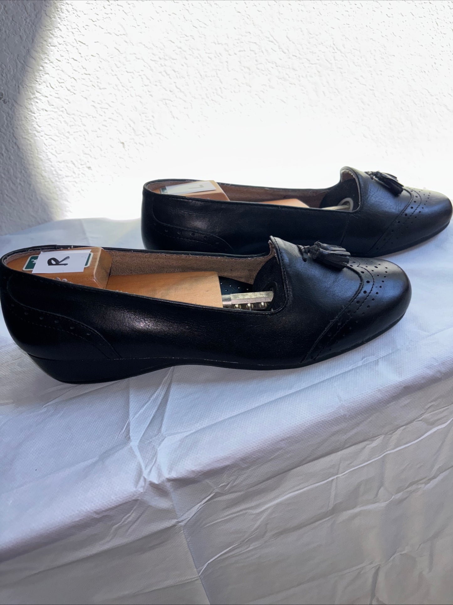 Kelly and Katie, black leather slip on loafer shoes women’s size 11 New