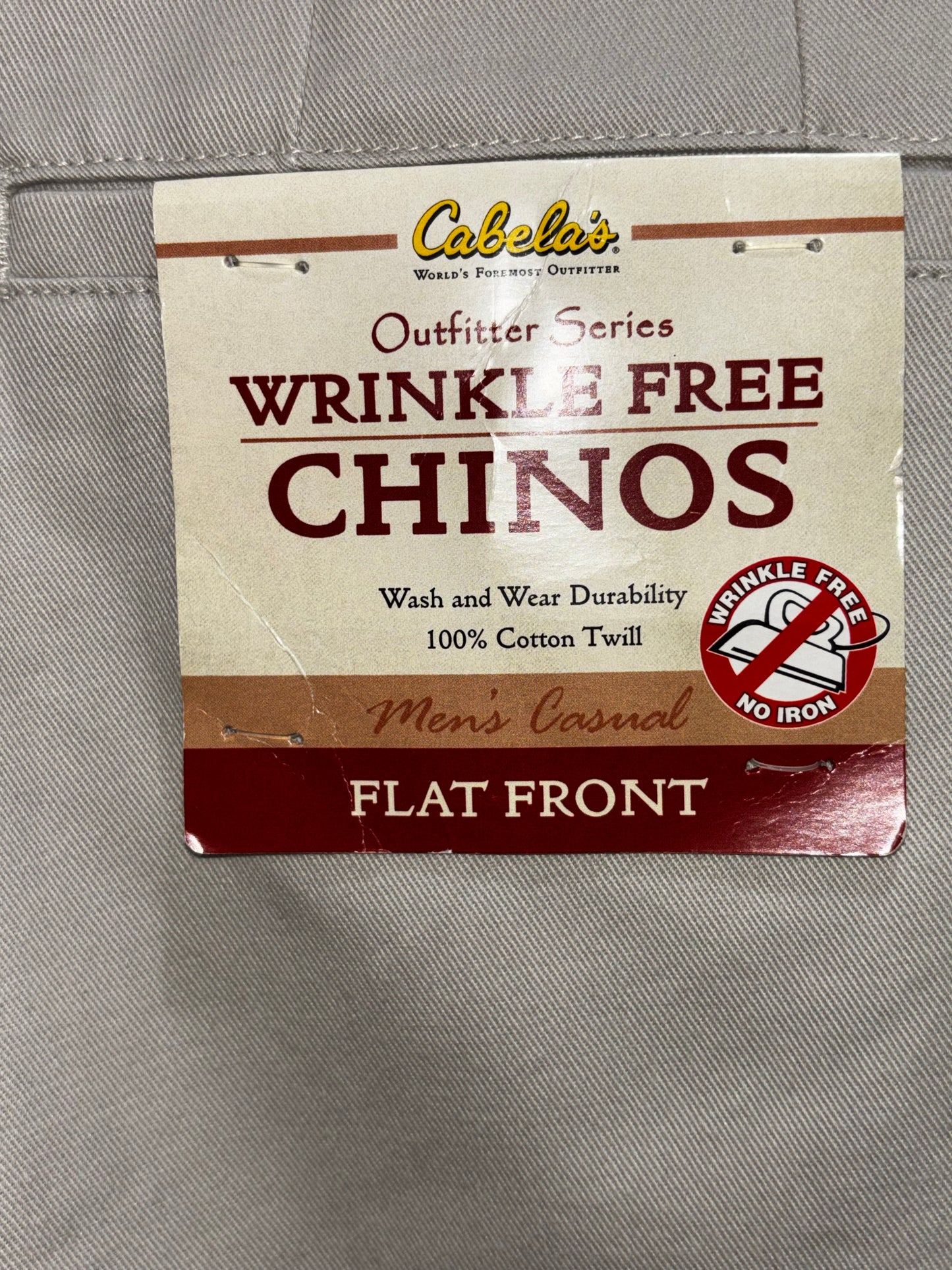 Cabela’s khaki chino style pants men’s size 40