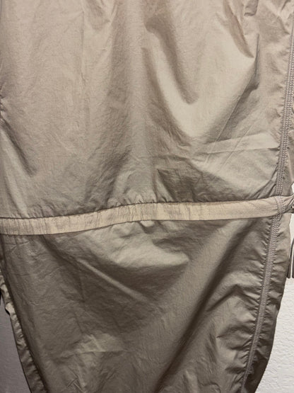 Adidas Nylon beige convertible zip off jogger pants