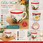 Pioneer Woman floral and Red Rim Mug